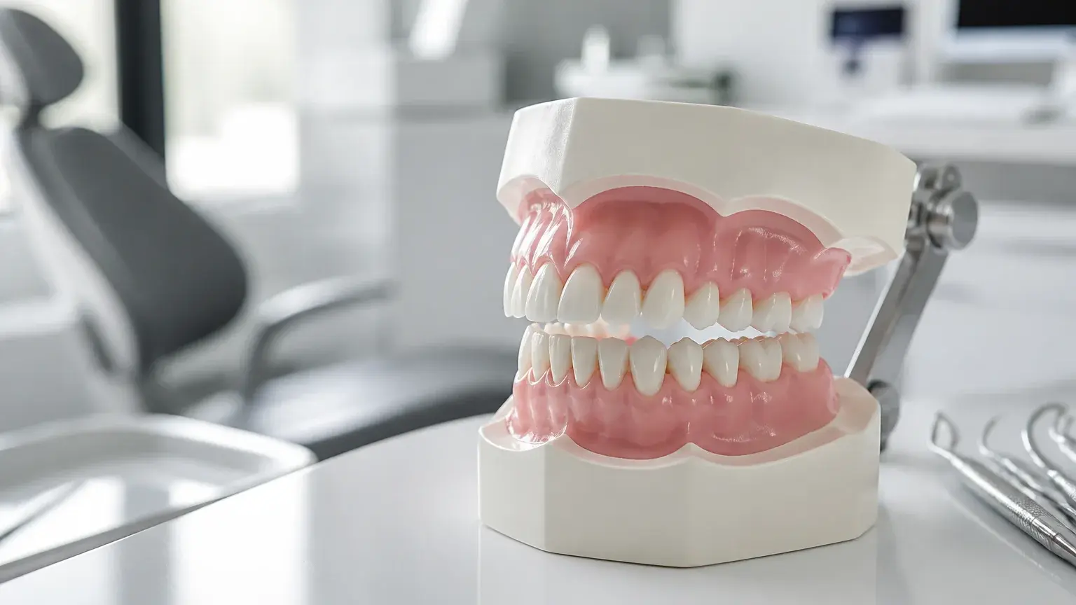 How much do dentures cost? hero background photograph