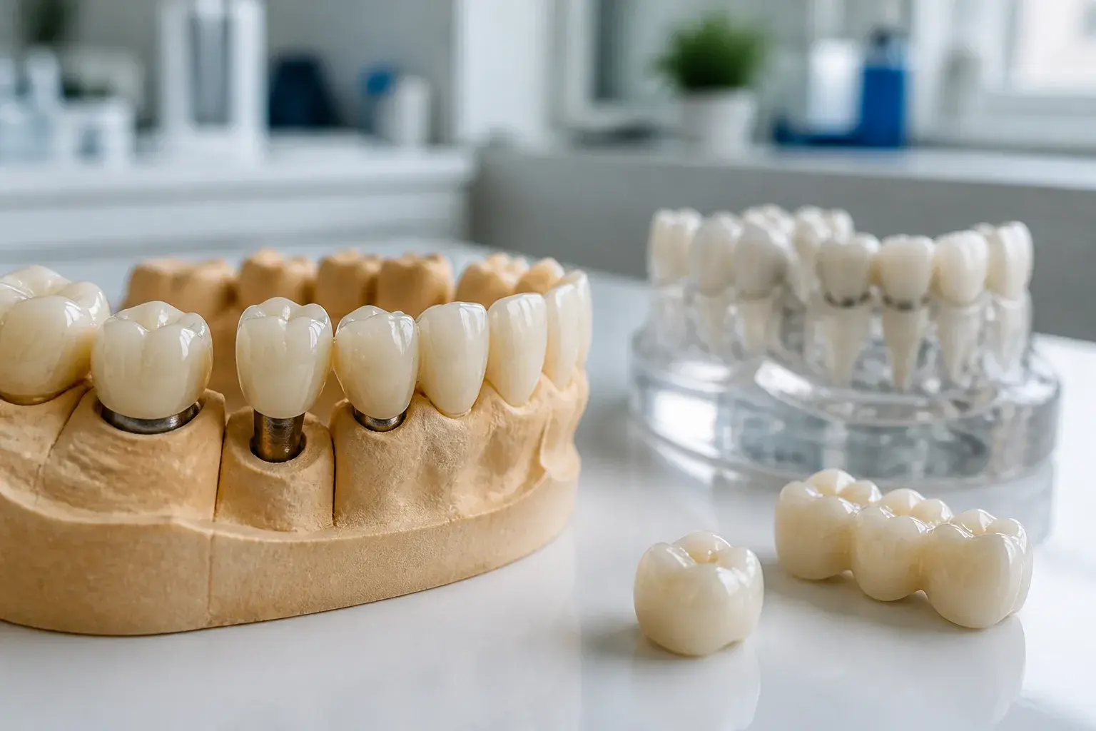 How much does a dental crown cost? hero background photograph