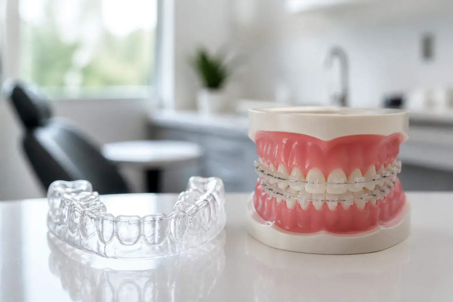 Invisalign vs braces: which is right for me? hero background photograph