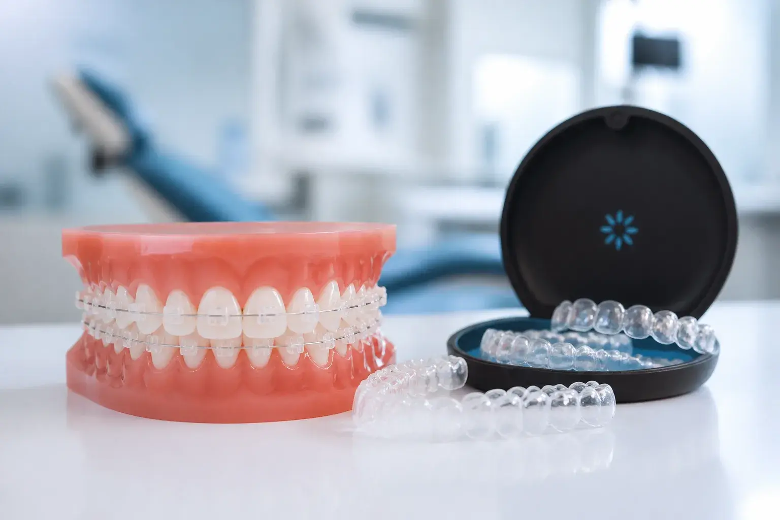 Invisalign vs SmileDirectClub: what's the difference? hero background photograph
