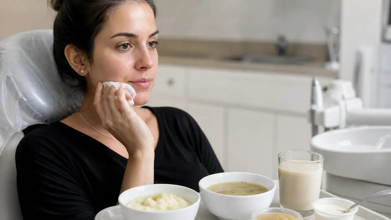 What can you eat after a tooth extraction? hero background photograph