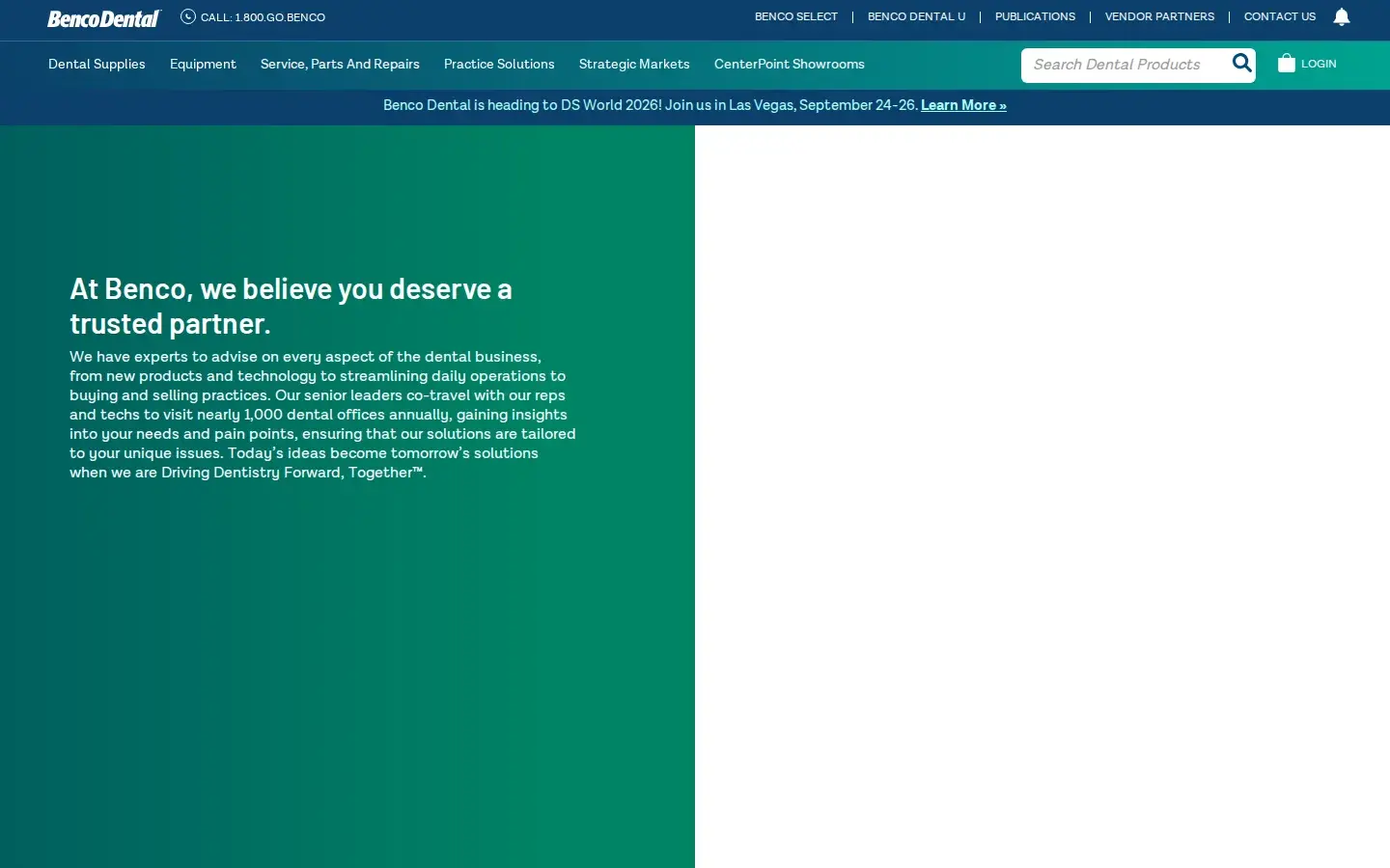 Homepage preview of Benco Dental