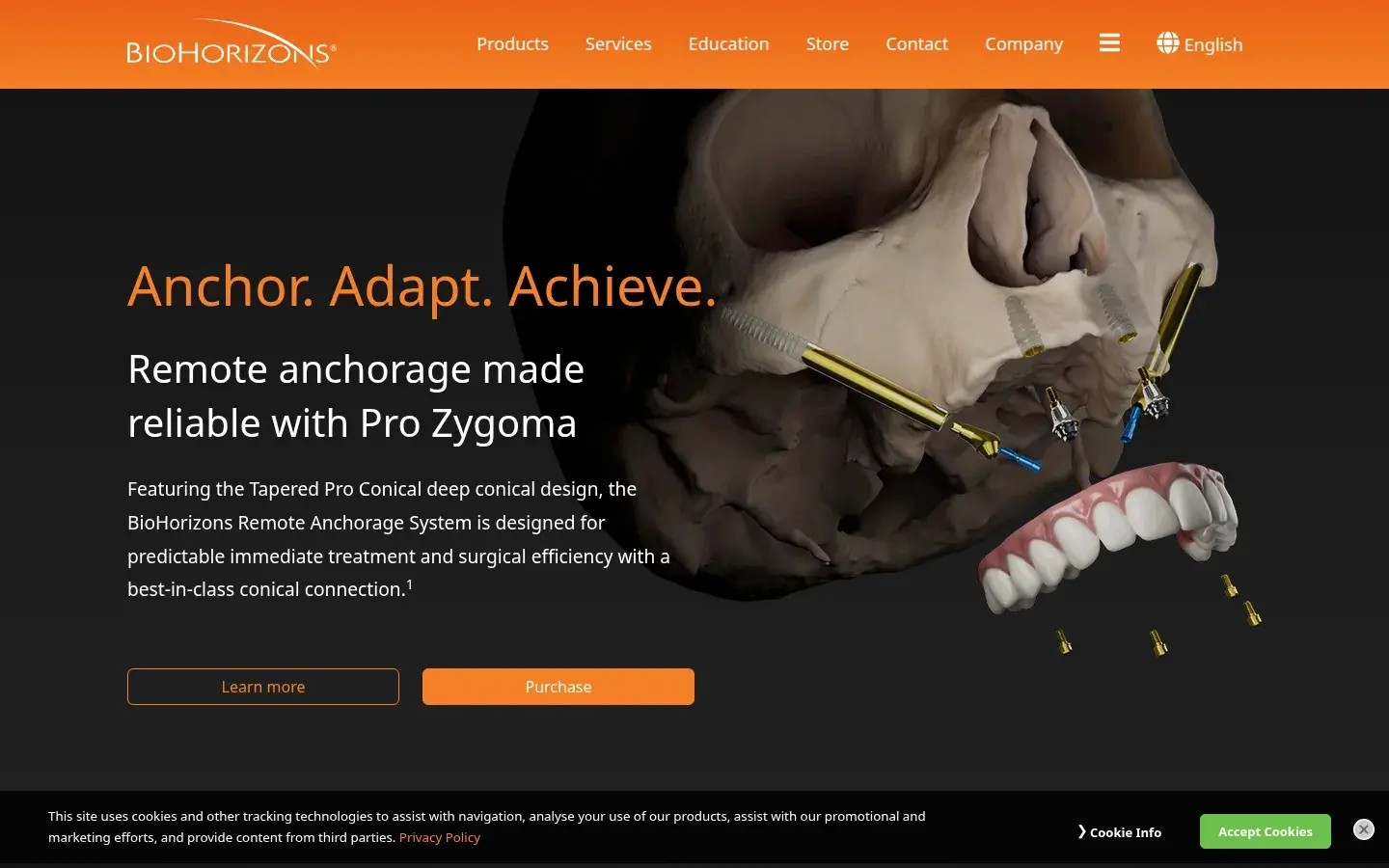 Homepage preview of BioHorizons