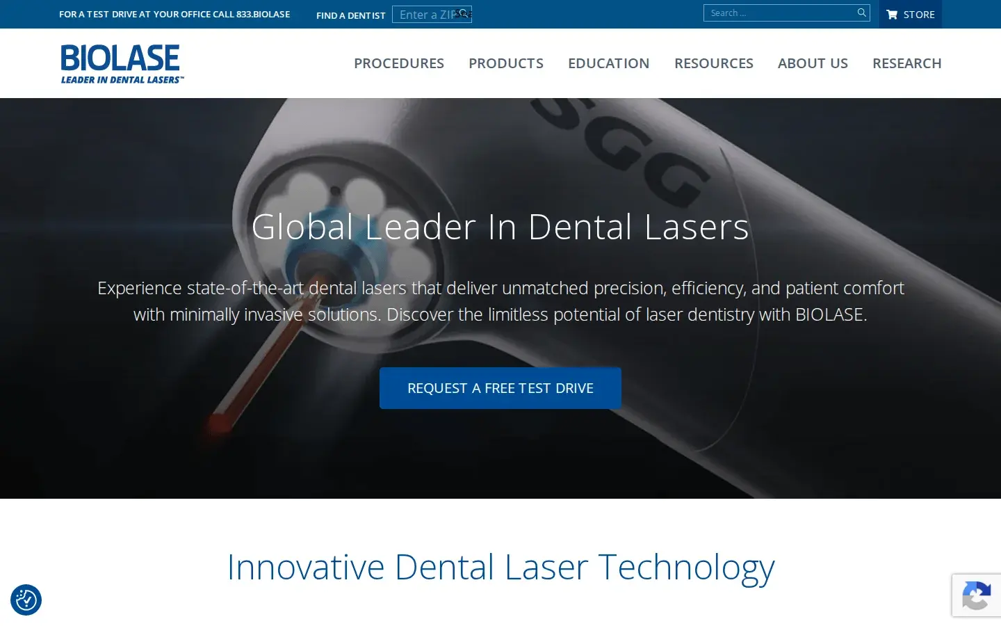 Homepage preview of Biolase