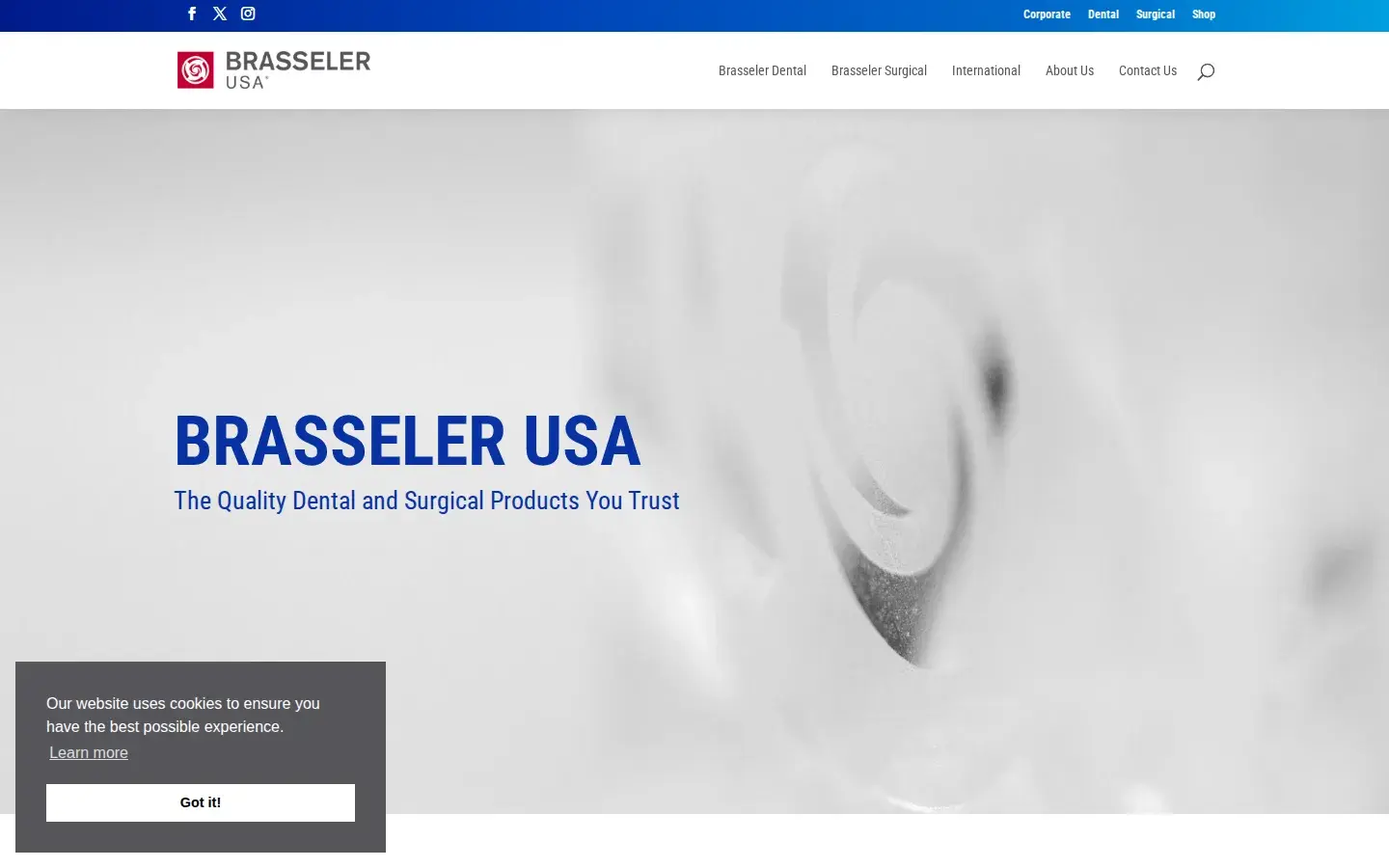 Homepage preview of Brasseler USA