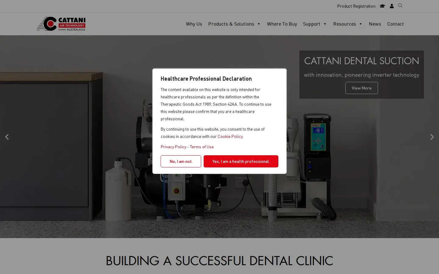 Homepage preview of Cattani