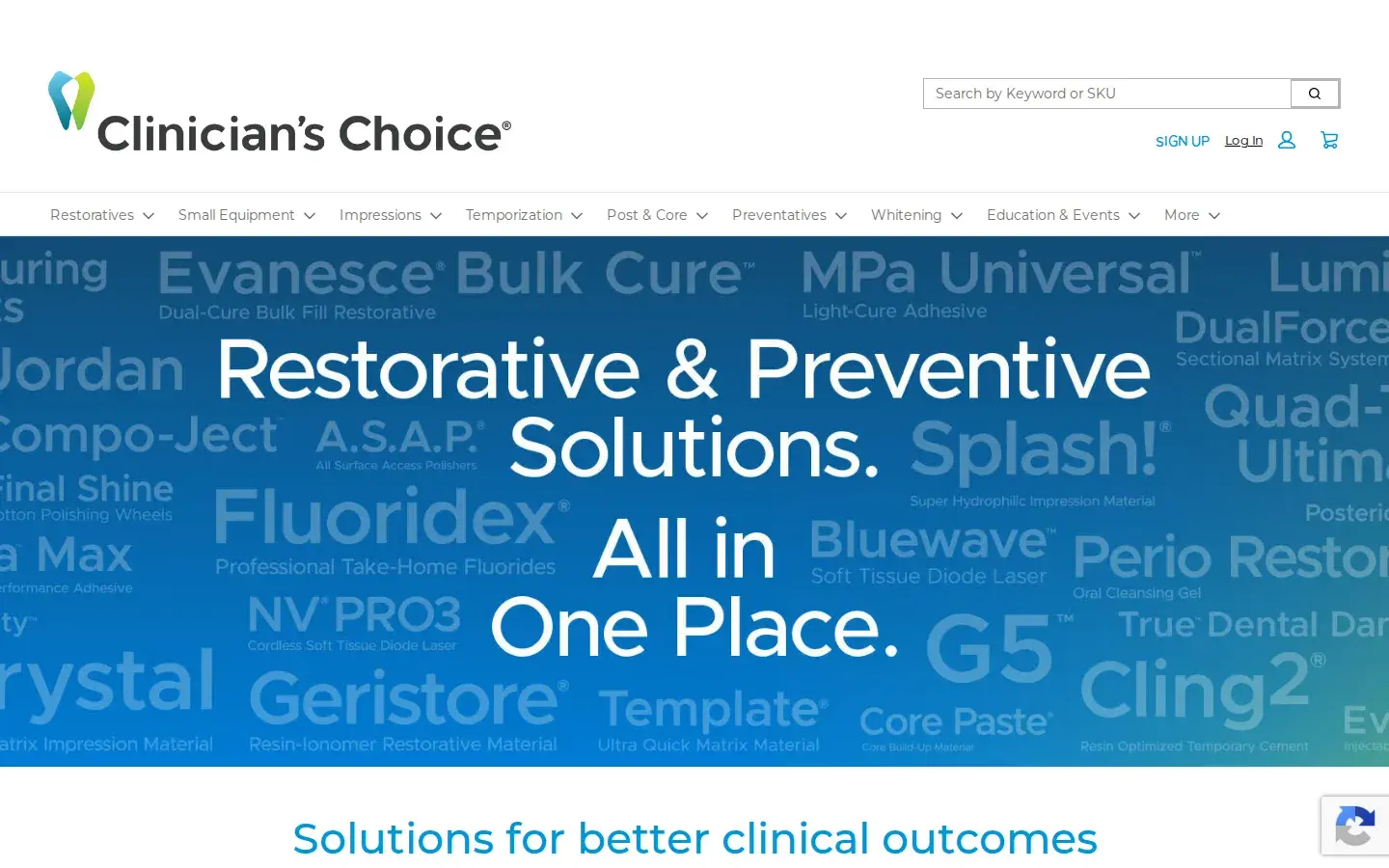 Homepage preview of Clinician's Choice