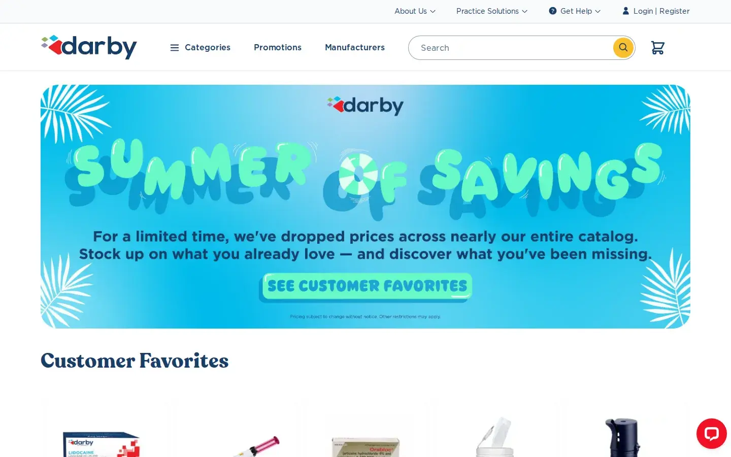 Homepage preview of Darby Dental Supply