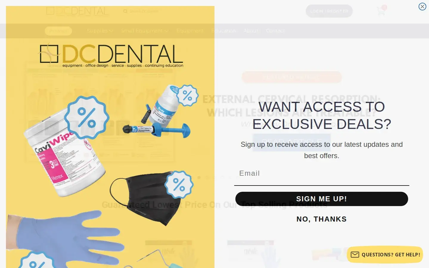 Homepage preview of DC Dental