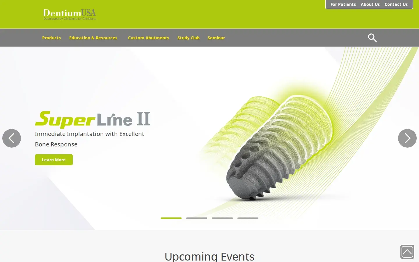 Homepage preview of Dentium