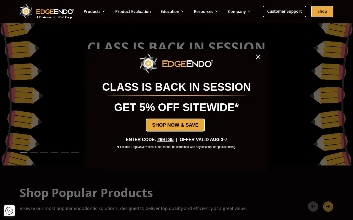 Homepage preview of EdgeEndo