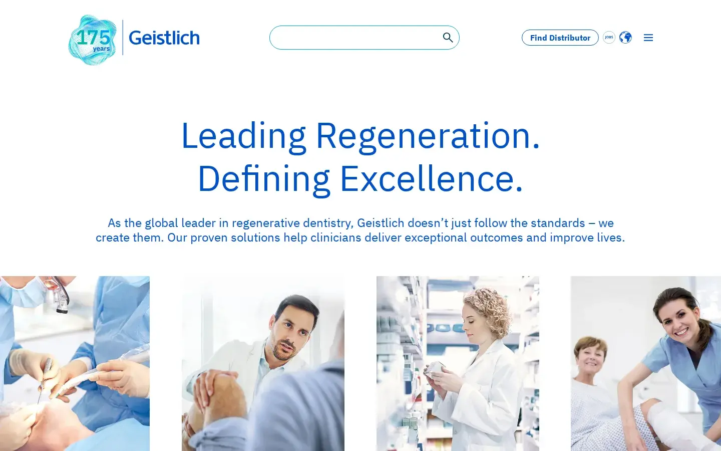 Homepage preview of Geistlich Biomaterials