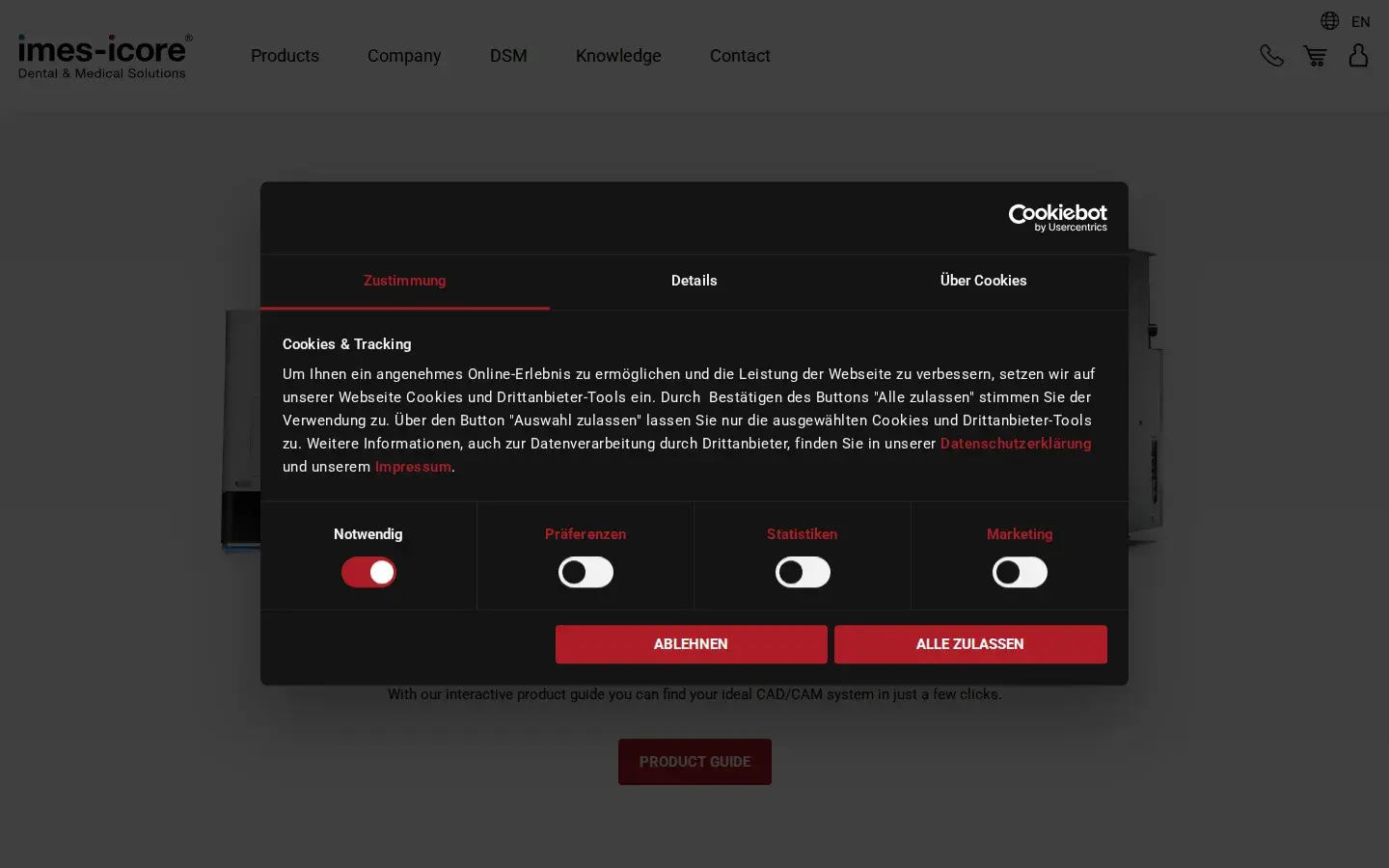 Homepage preview of imes-icore