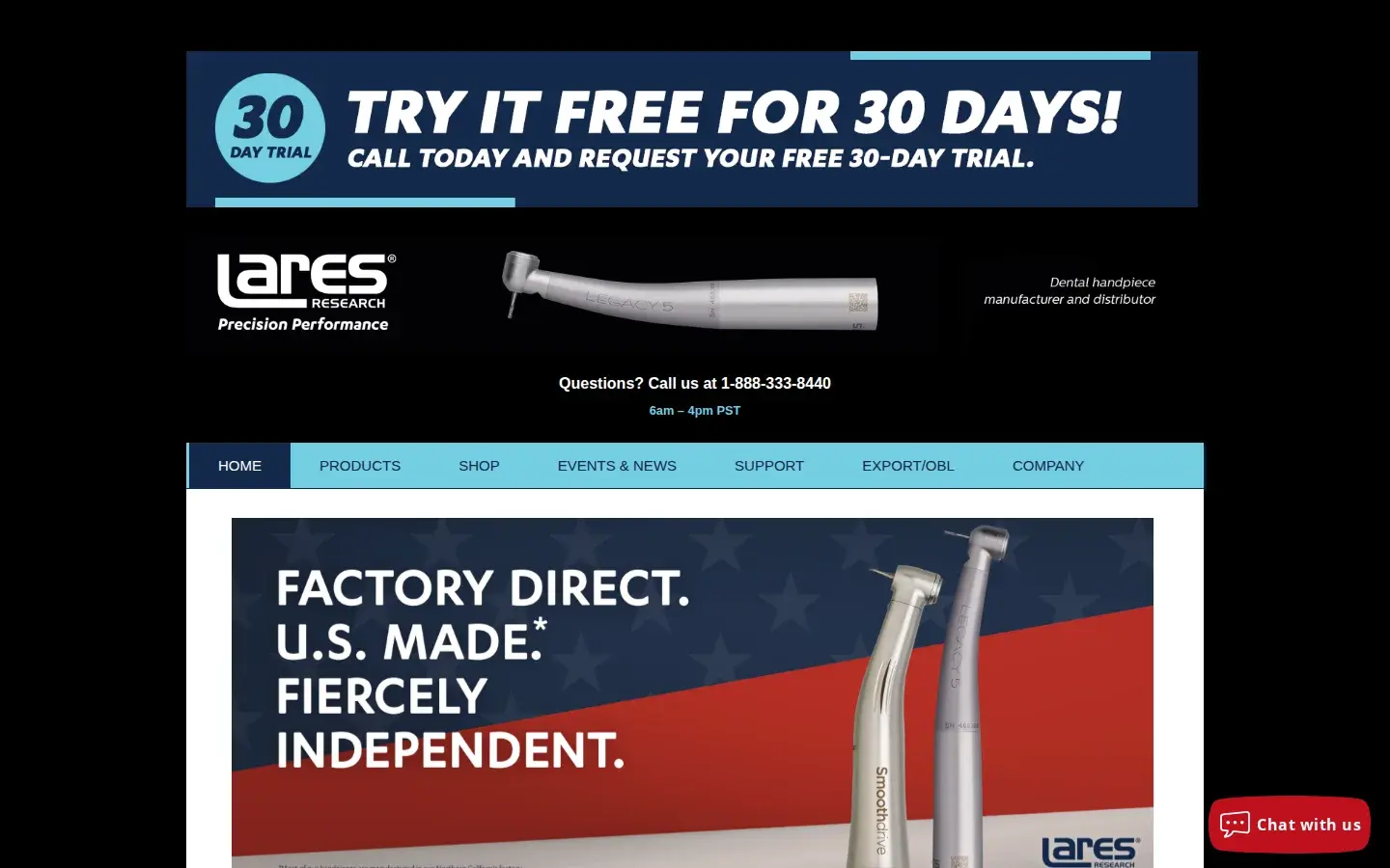Homepage preview of Lares Research