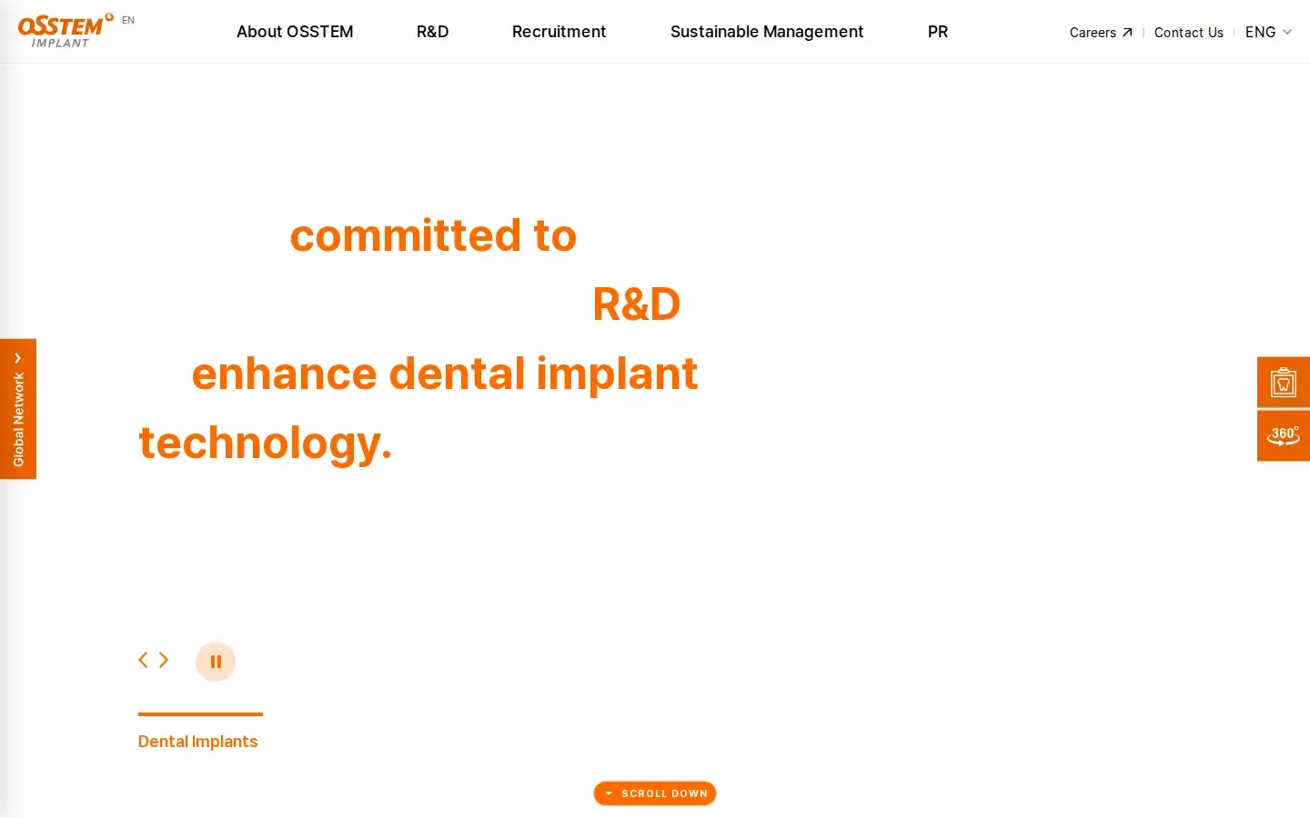 Homepage preview of Osstem Implant