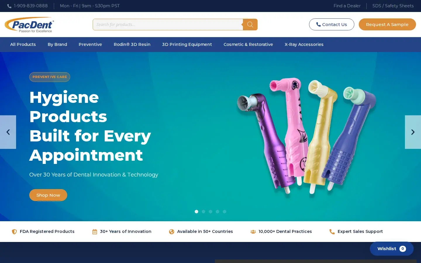 Homepage preview of Pac-Dent