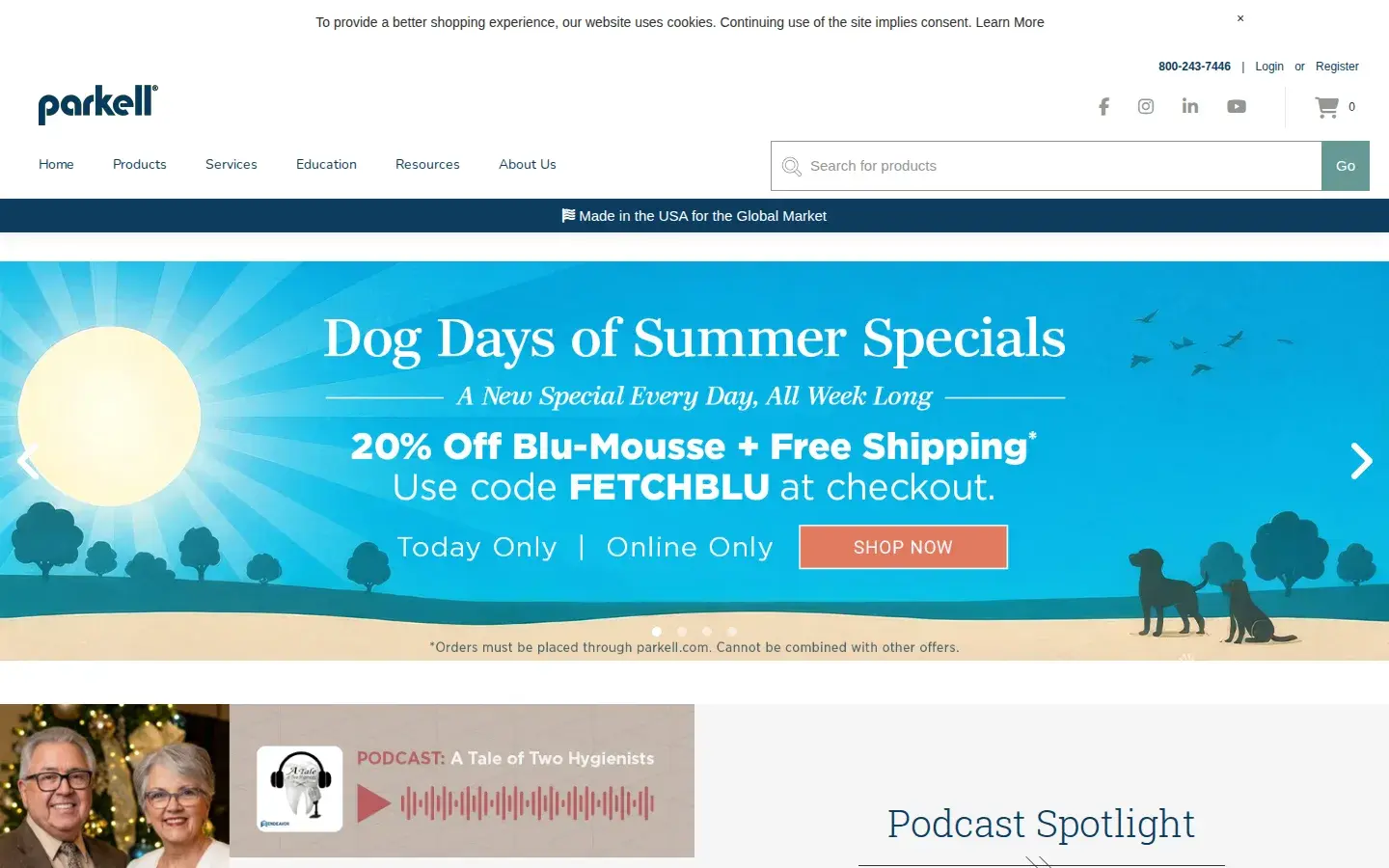 Homepage preview of Parkell