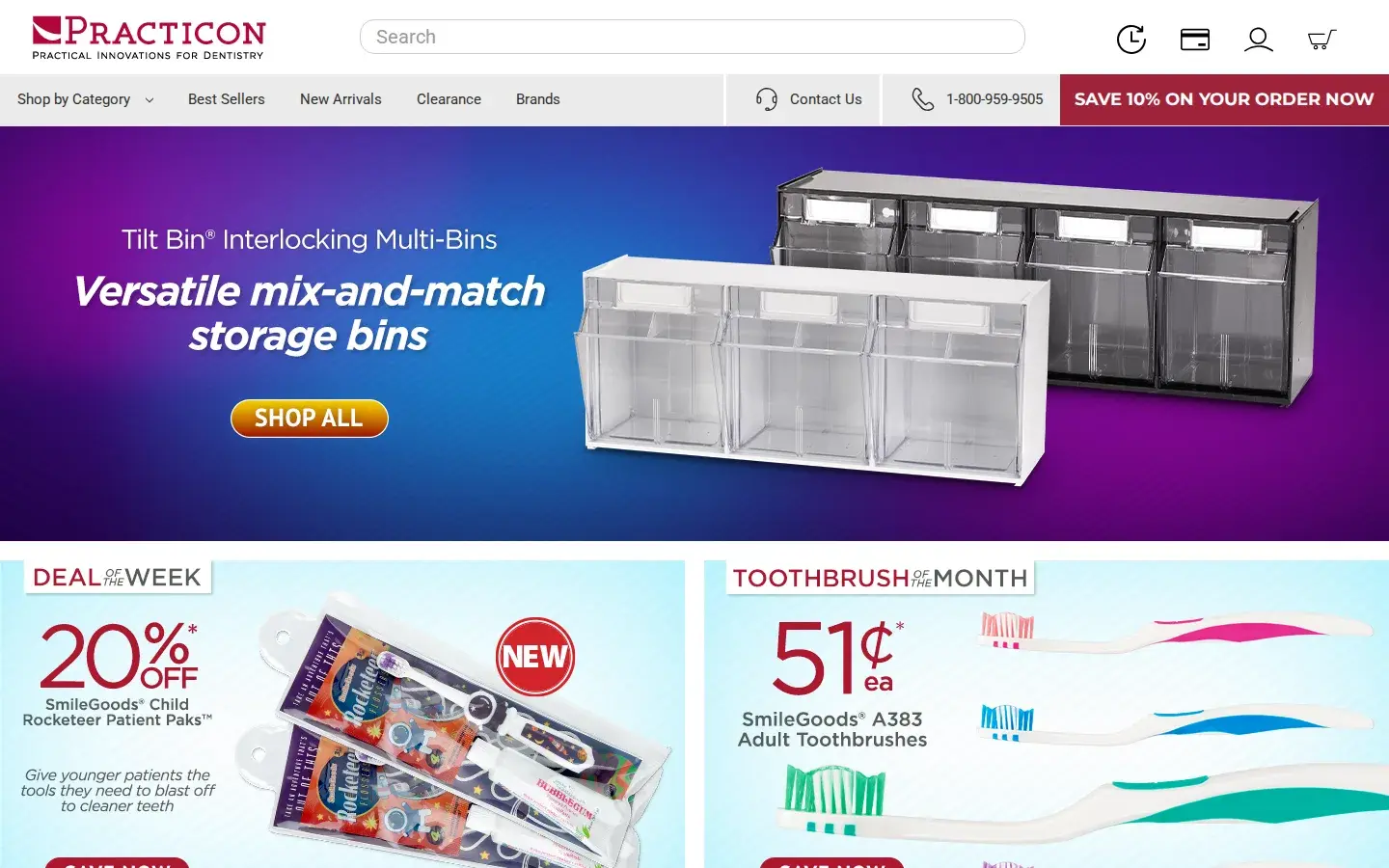 Homepage preview of Practicon