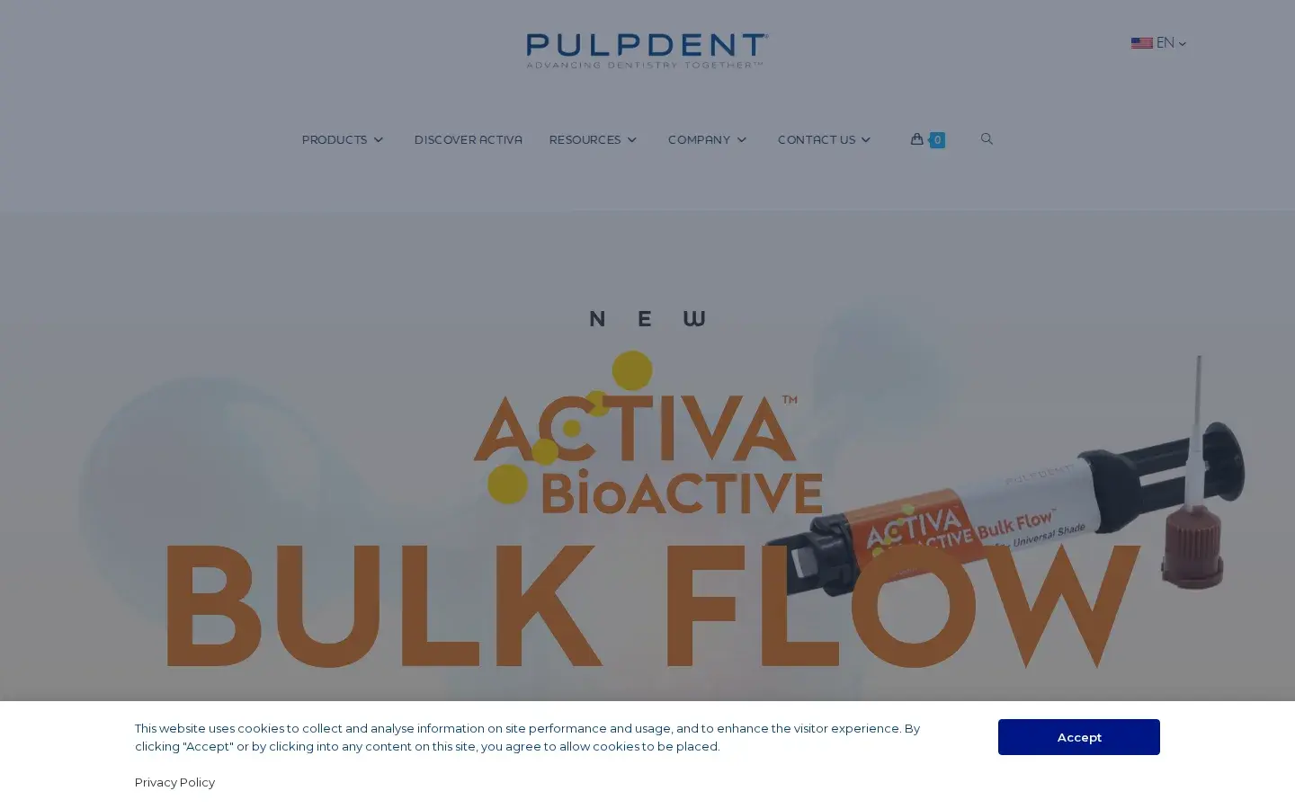 Homepage preview of Pulpdent