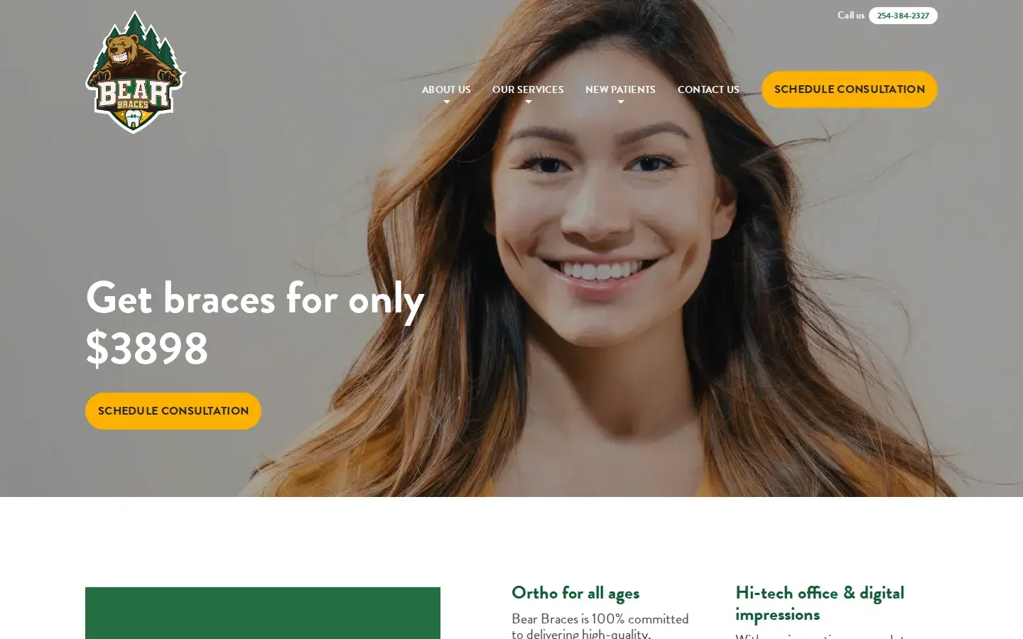 Homepage preview of Bear Braces