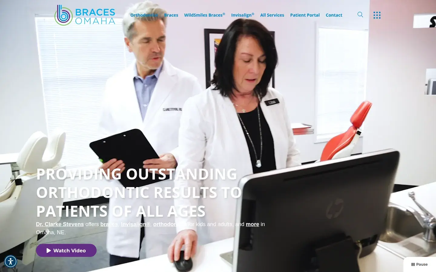 Homepage preview of Braces Omaha