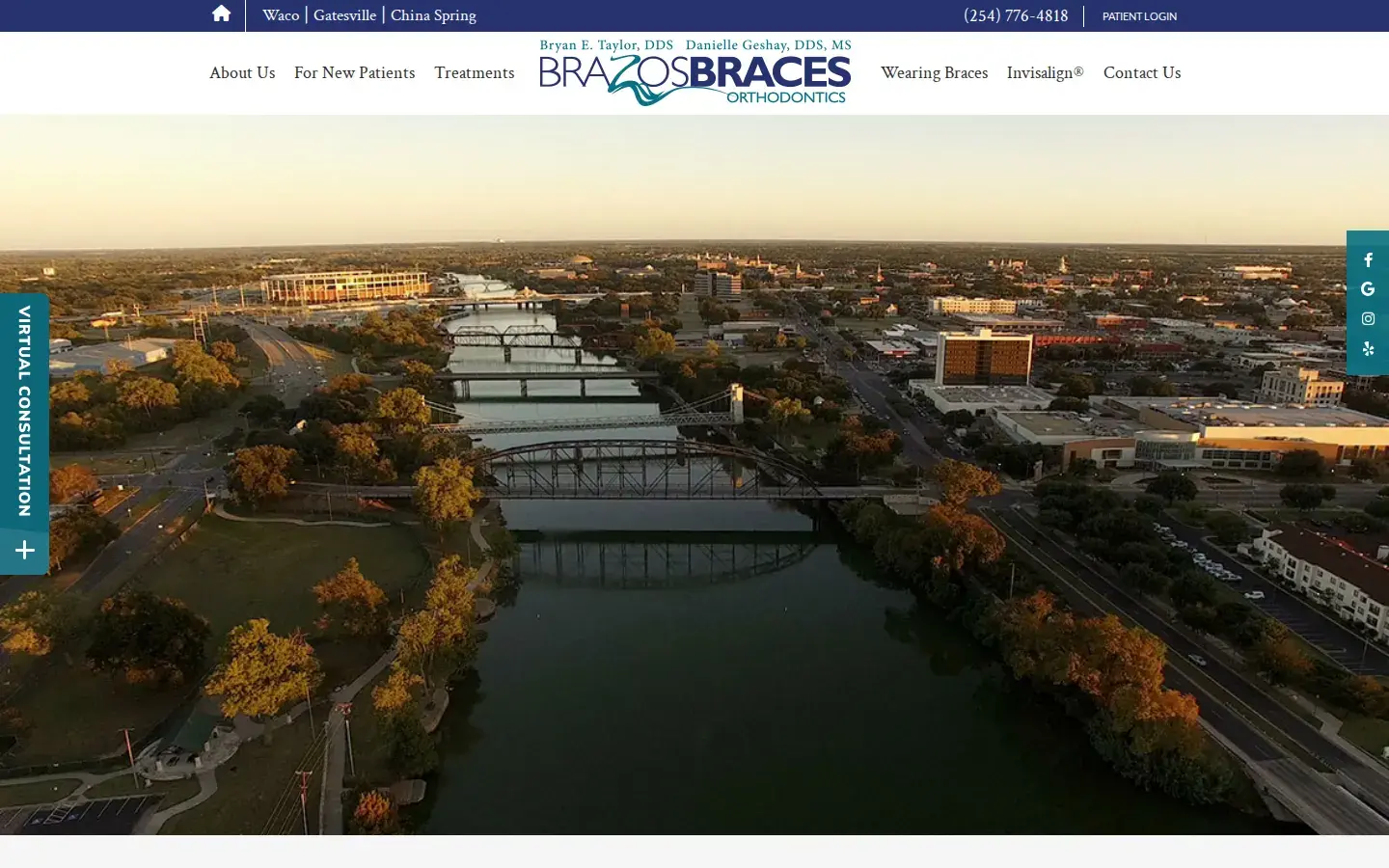Homepage preview of Brazos Braces