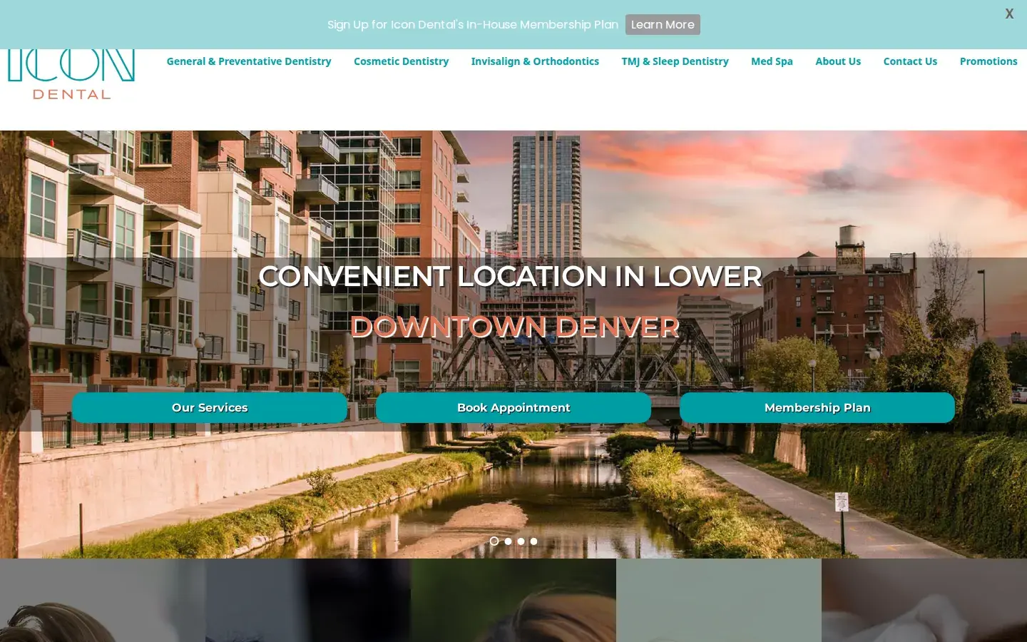 Homepage preview of Icon Dental