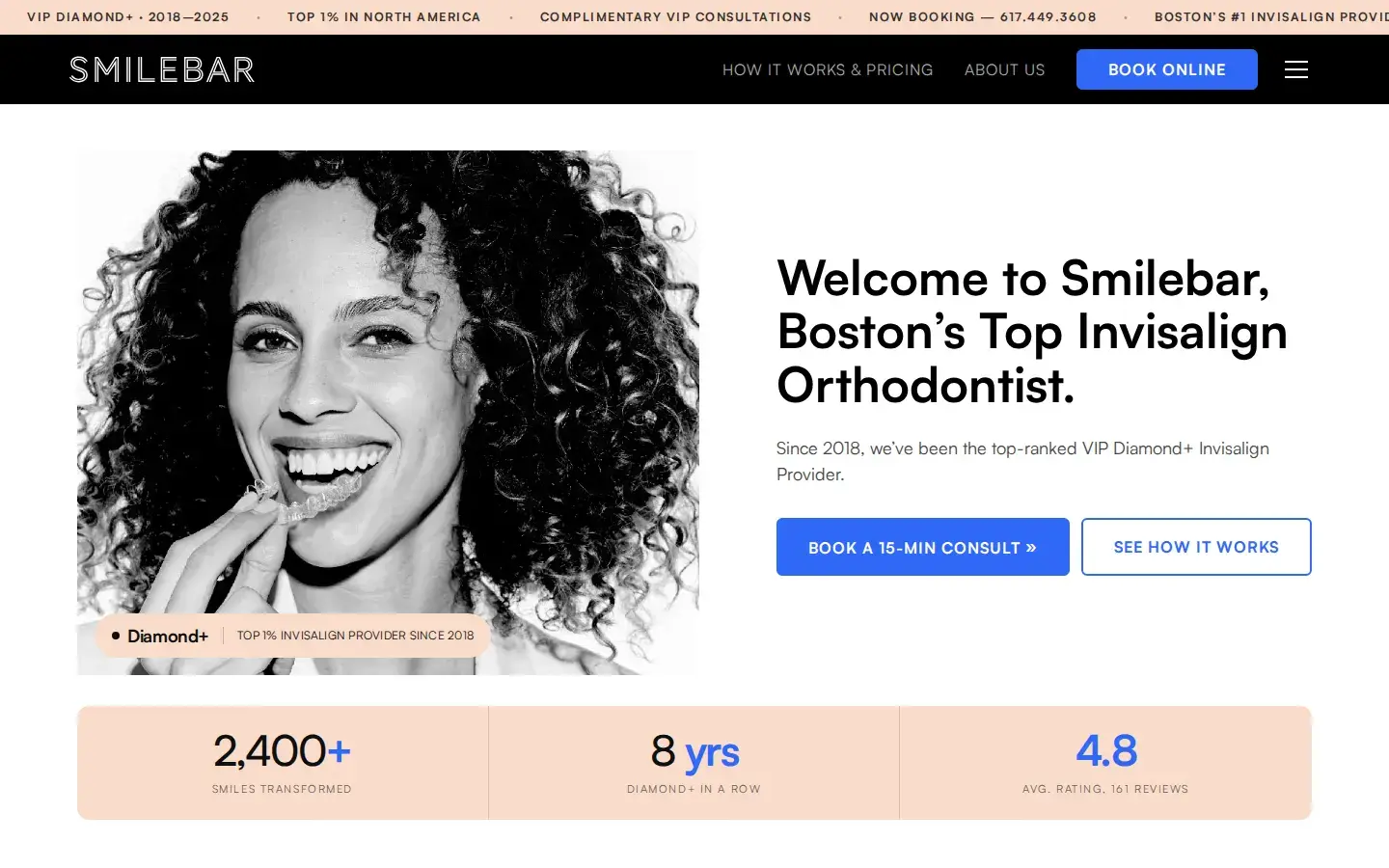 Homepage preview of Smilebar