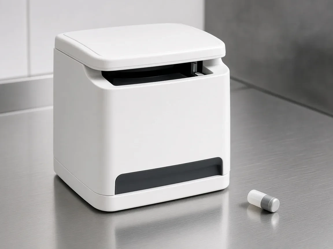 An unbranded dental capsule mixer with a capsule
