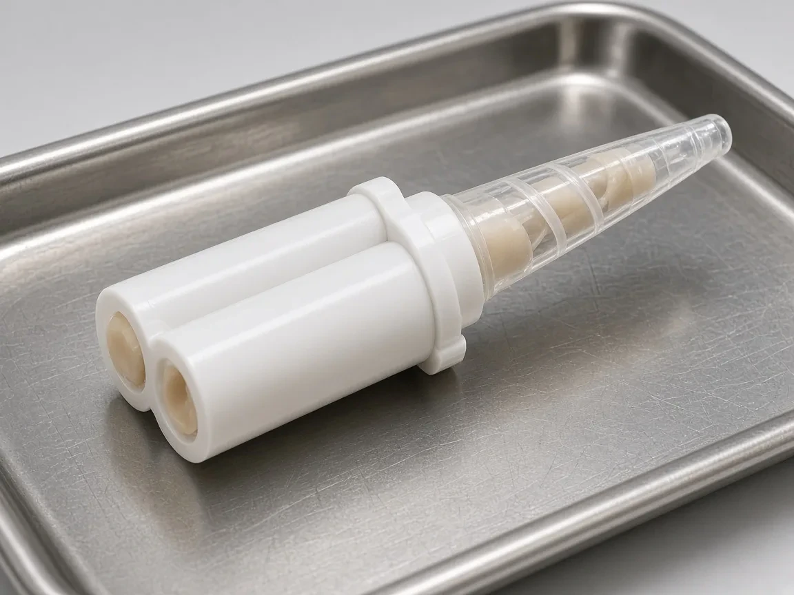 Unbranded bis-acryl temporary crown cartridge