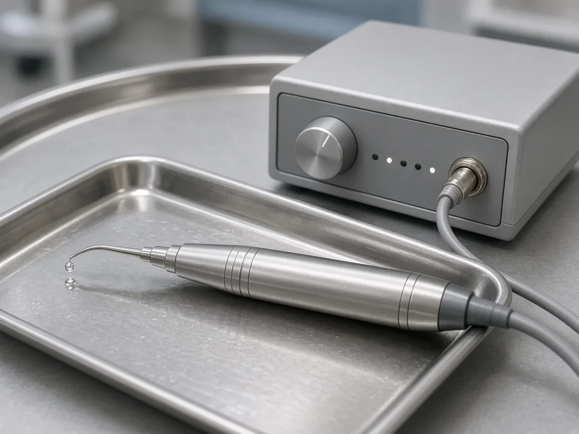 Ultrasonic scaler handpiece and tabletop unit