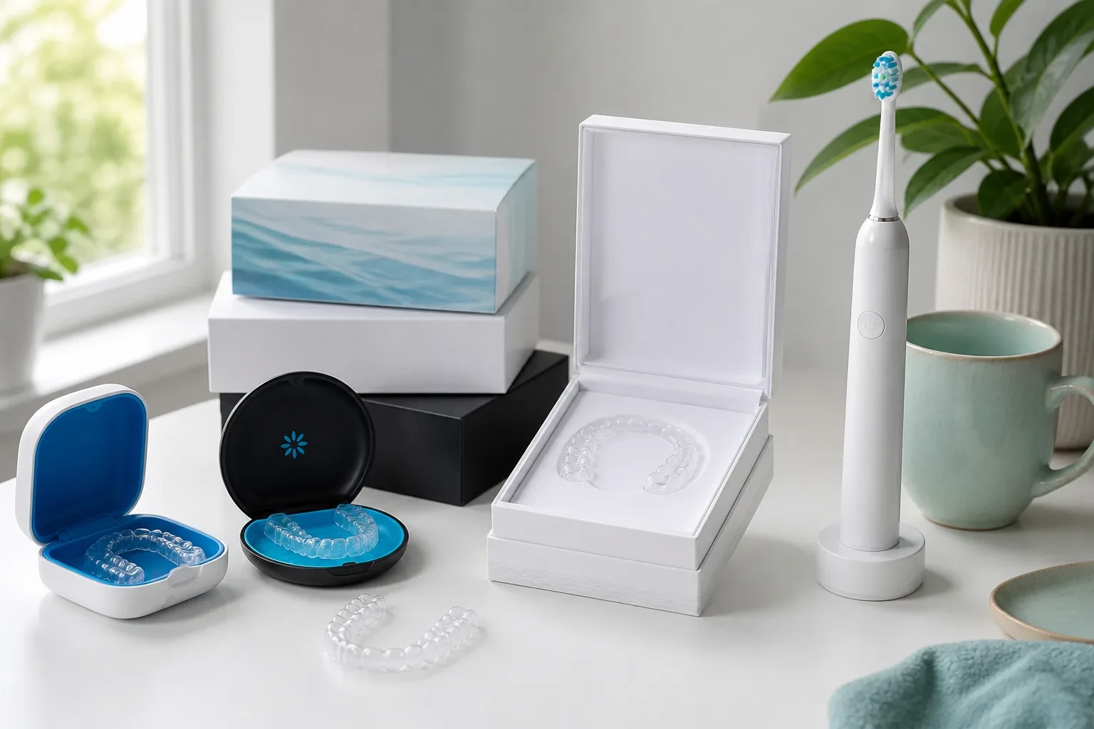 Clinical dental products and materials arranged for practice use