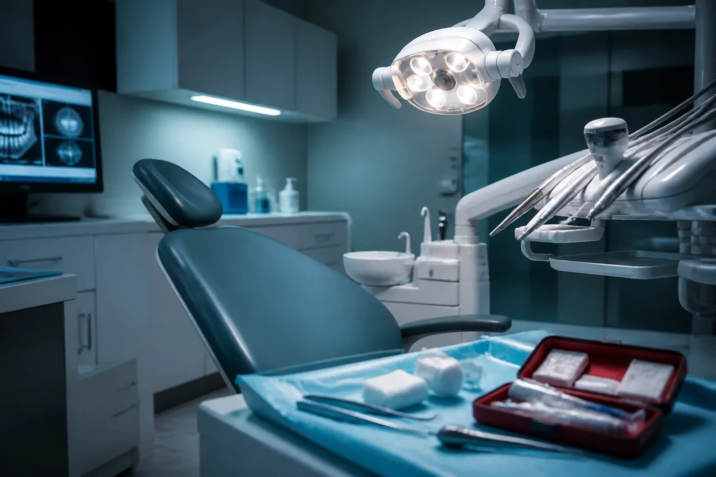Dental operatory ready for urgent emergency care
