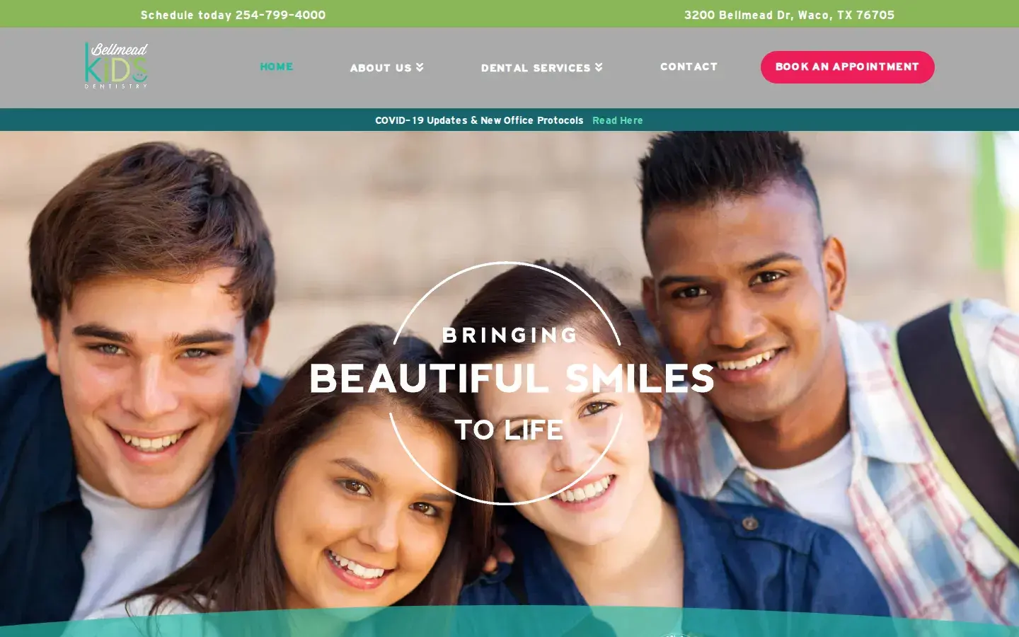 Homepage preview of 1 Bellmead Kids Dentistry