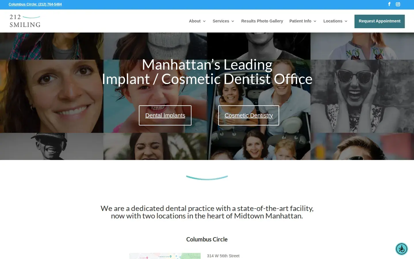 Homepage preview of 212 Smiling Cosmetic Dentistry