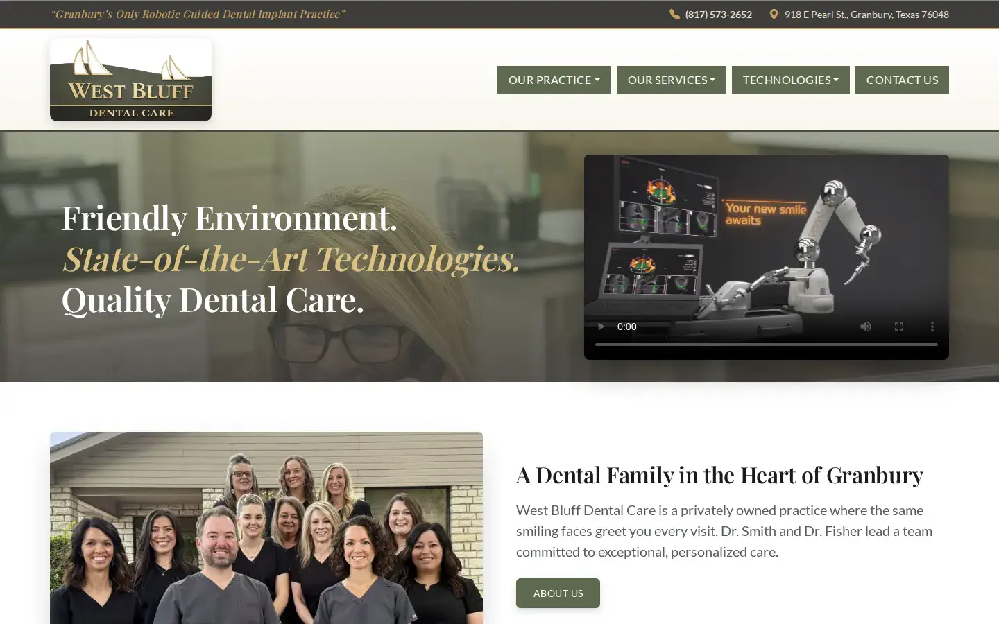 Homepage preview of 4, West Bluff Dental Care