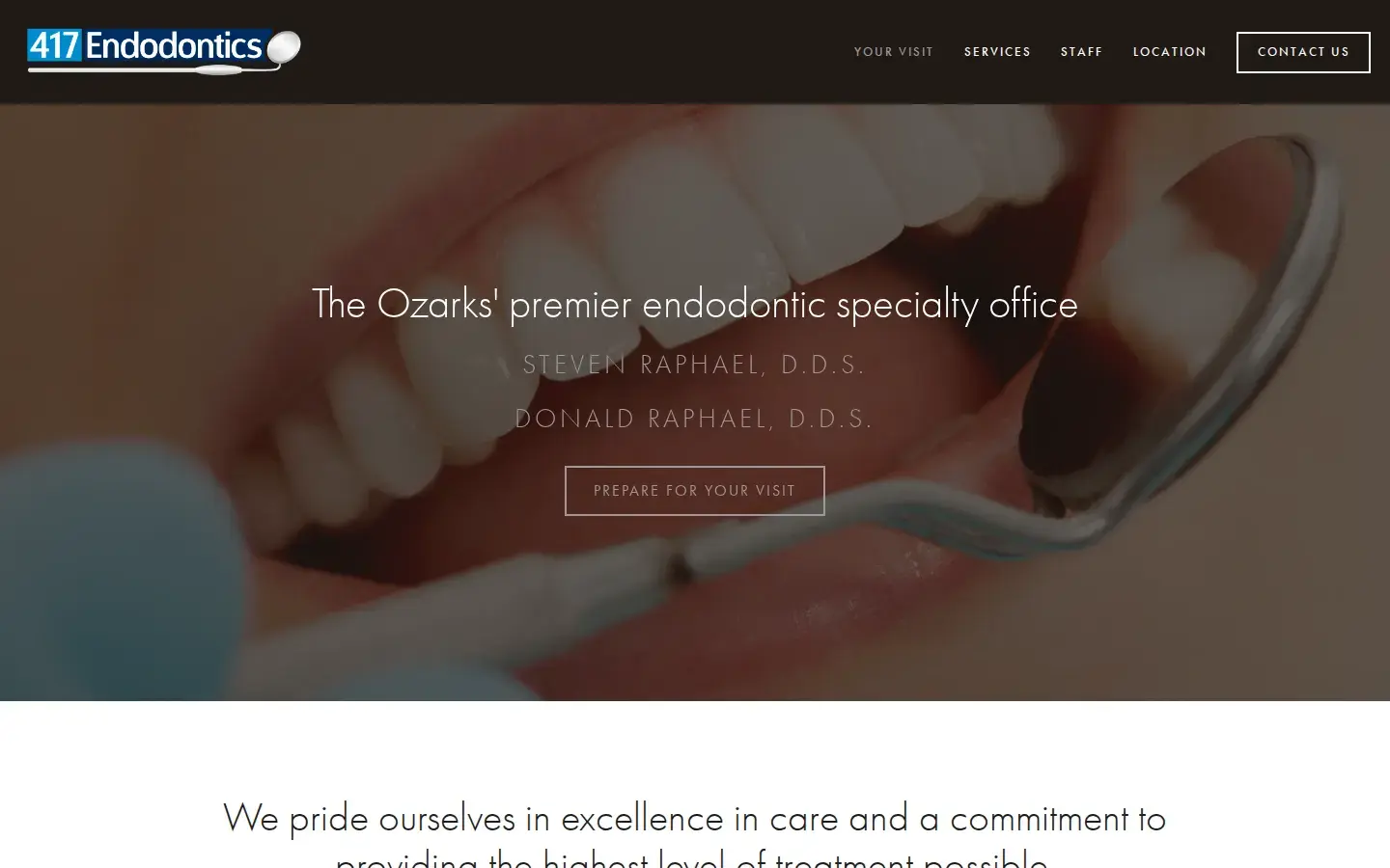 Homepage preview of 417 Endodontics