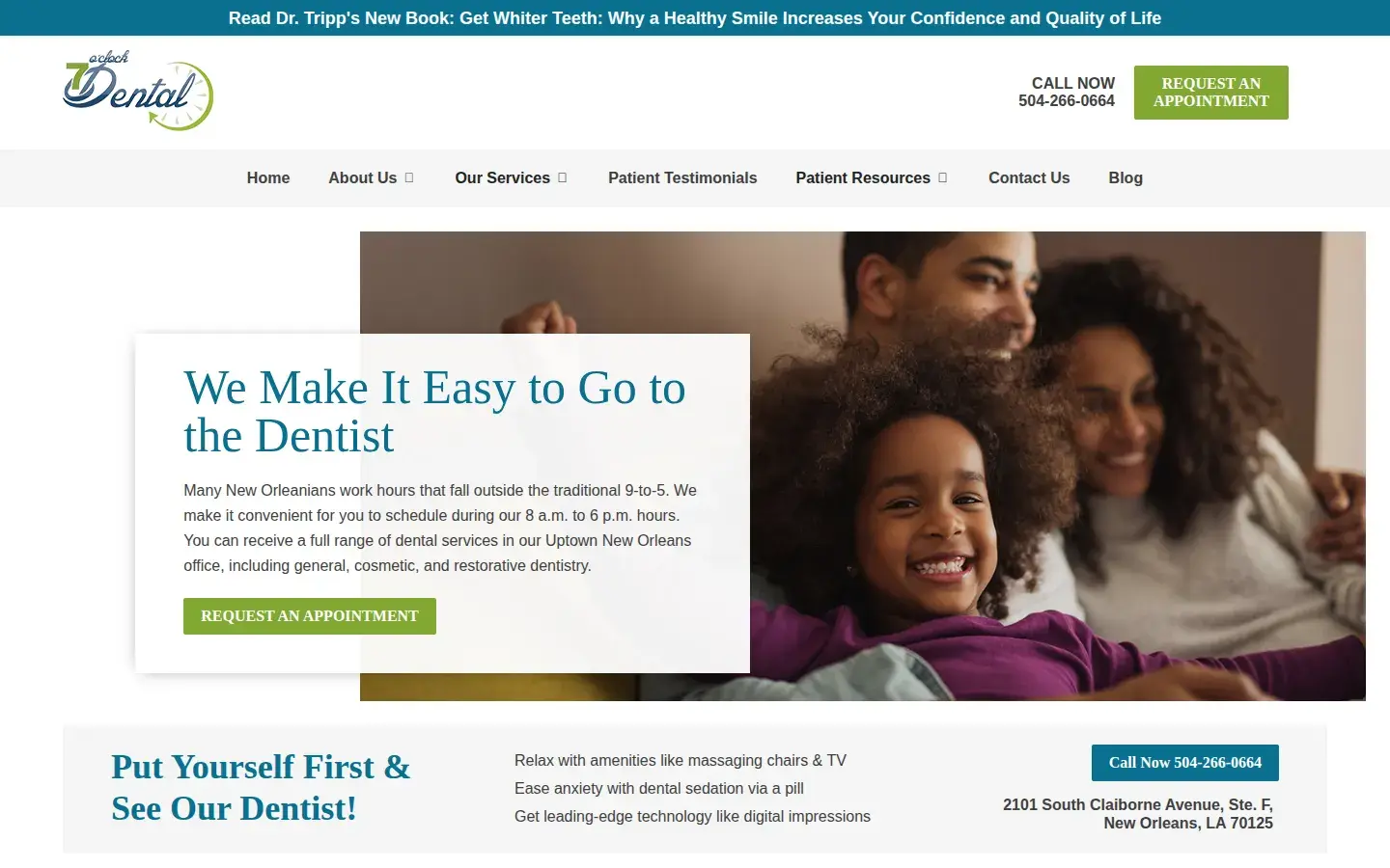 Homepage preview of 7 O’Clock Dental