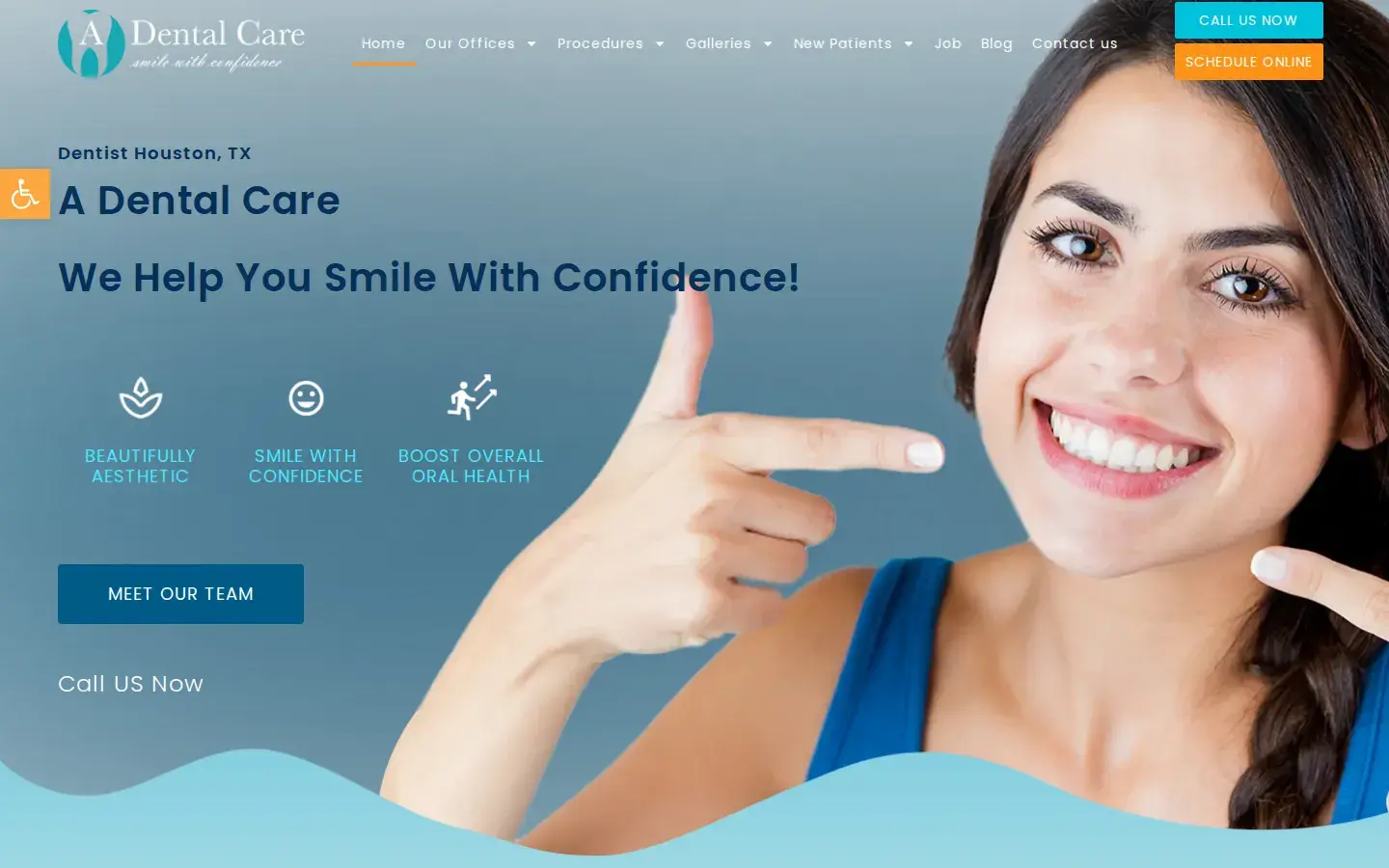 Homepage preview of A Dental Care