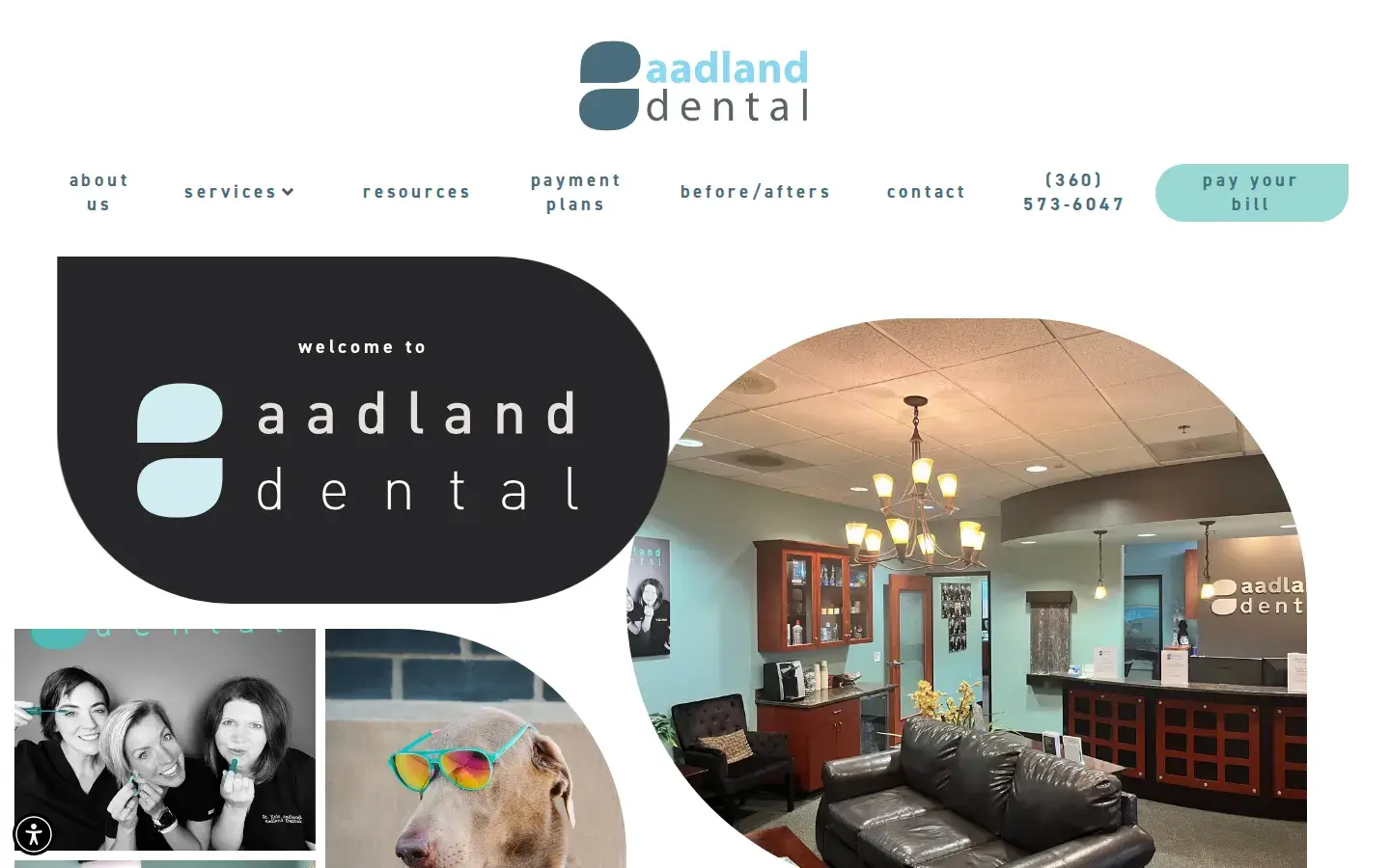 Homepage preview of Aadland Dental