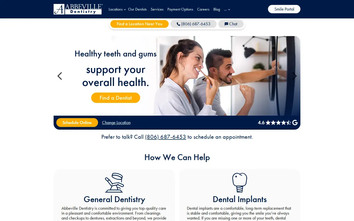 Homepage preview of Abbeville Dentistry