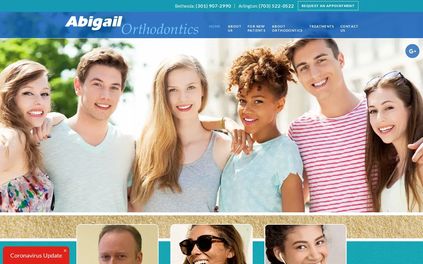 Homepage preview of Abigail Orthodontics