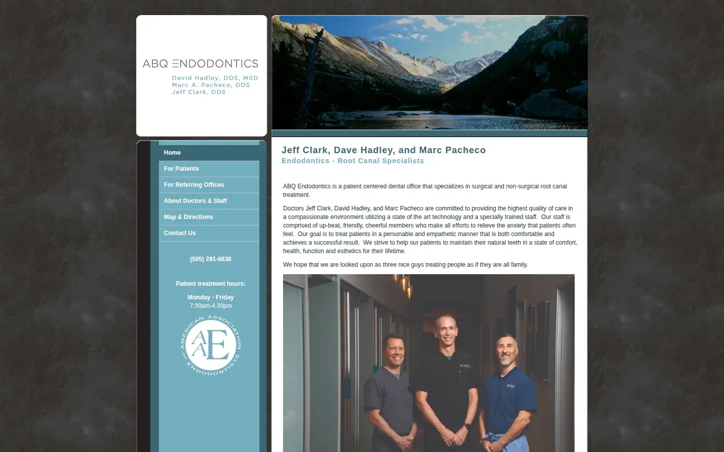 Homepage preview of ABQ Endodontics