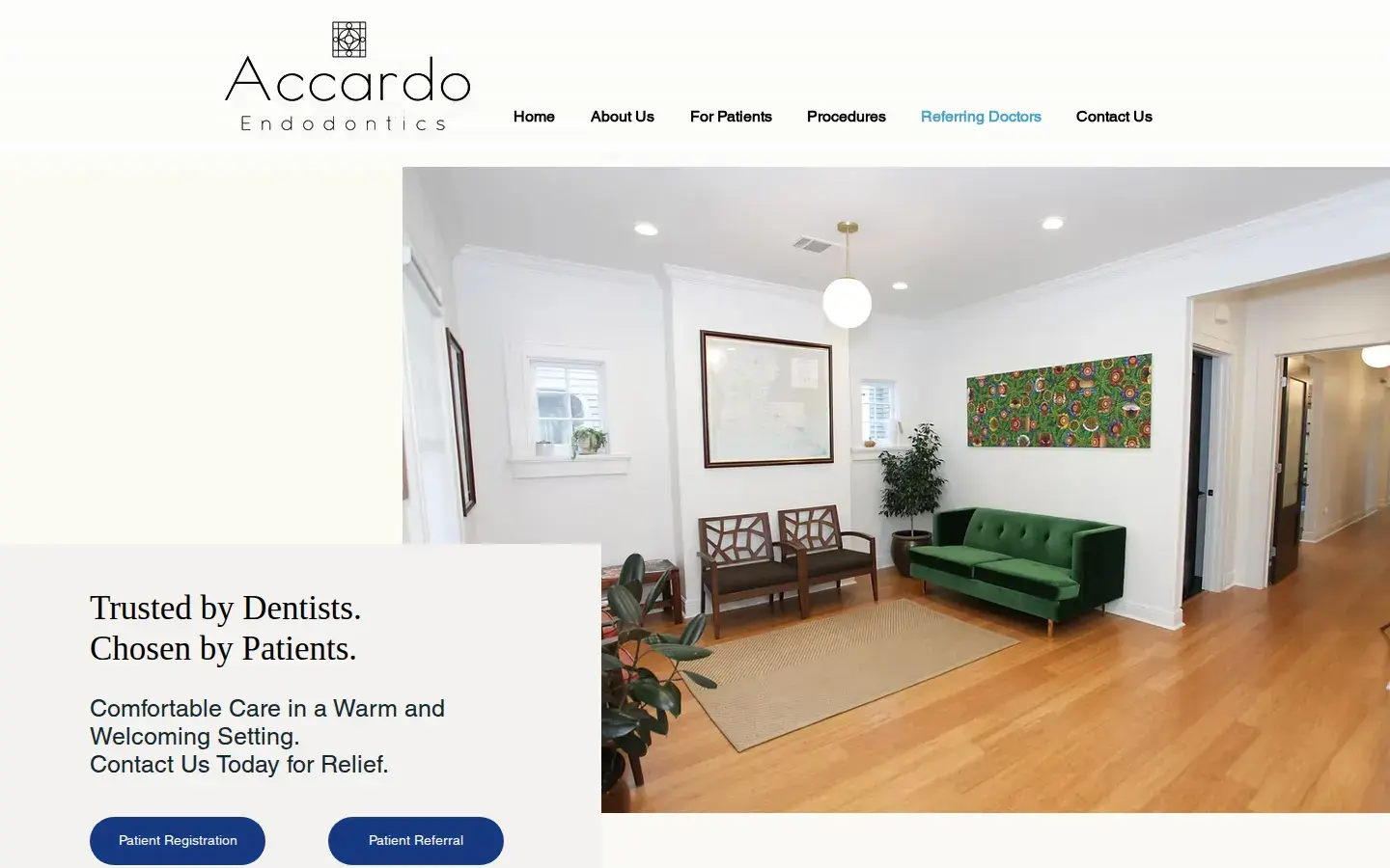 Homepage preview of Accardo Endodontics LLC