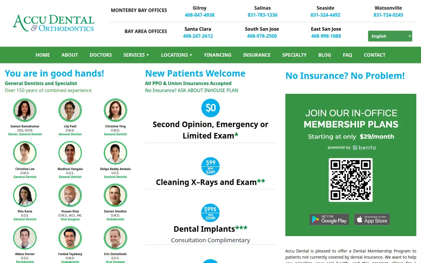 Homepage preview of ACCU Dental - All on Four