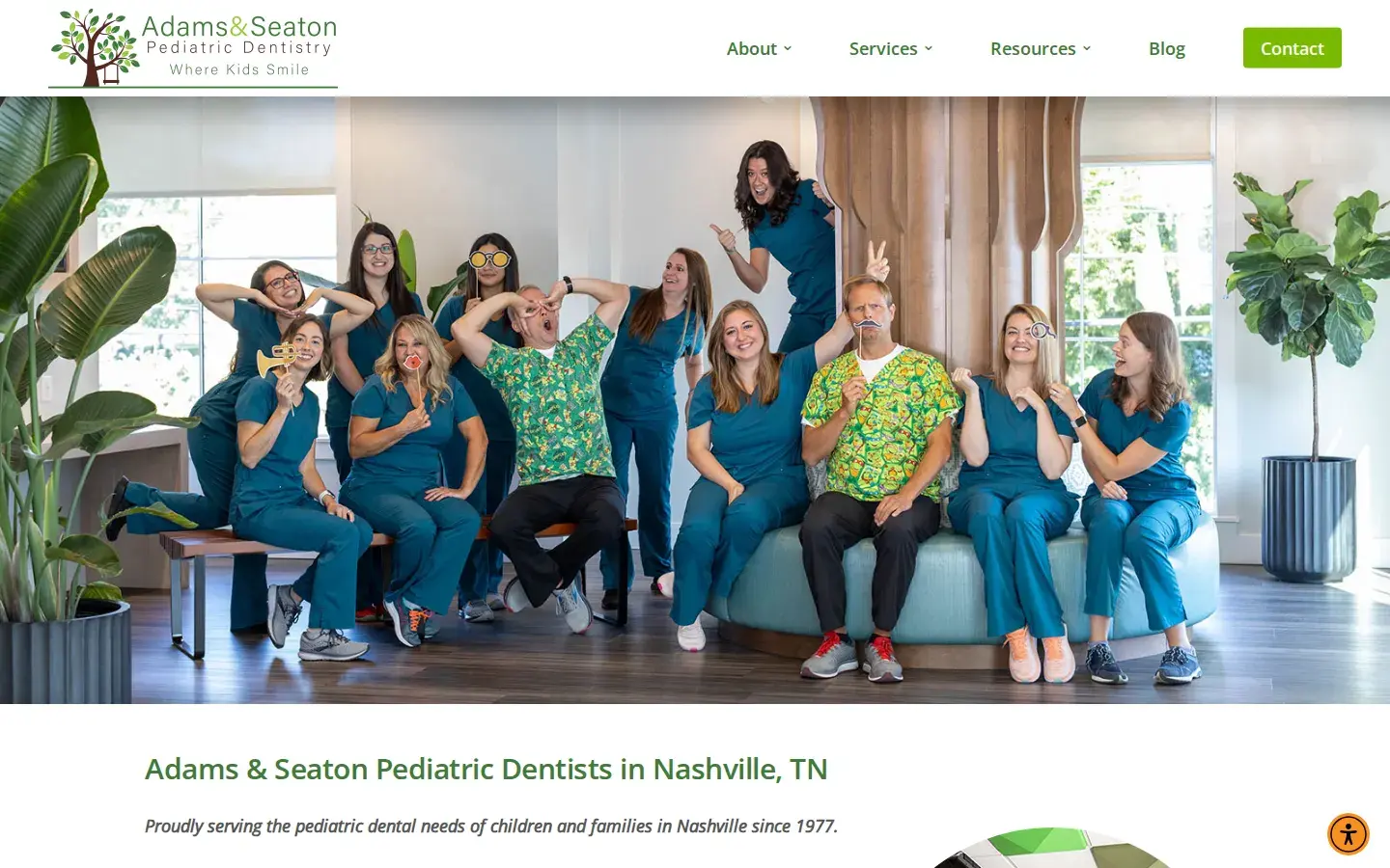 Homepage preview of Adams & Seaton Pediatric Dentistry