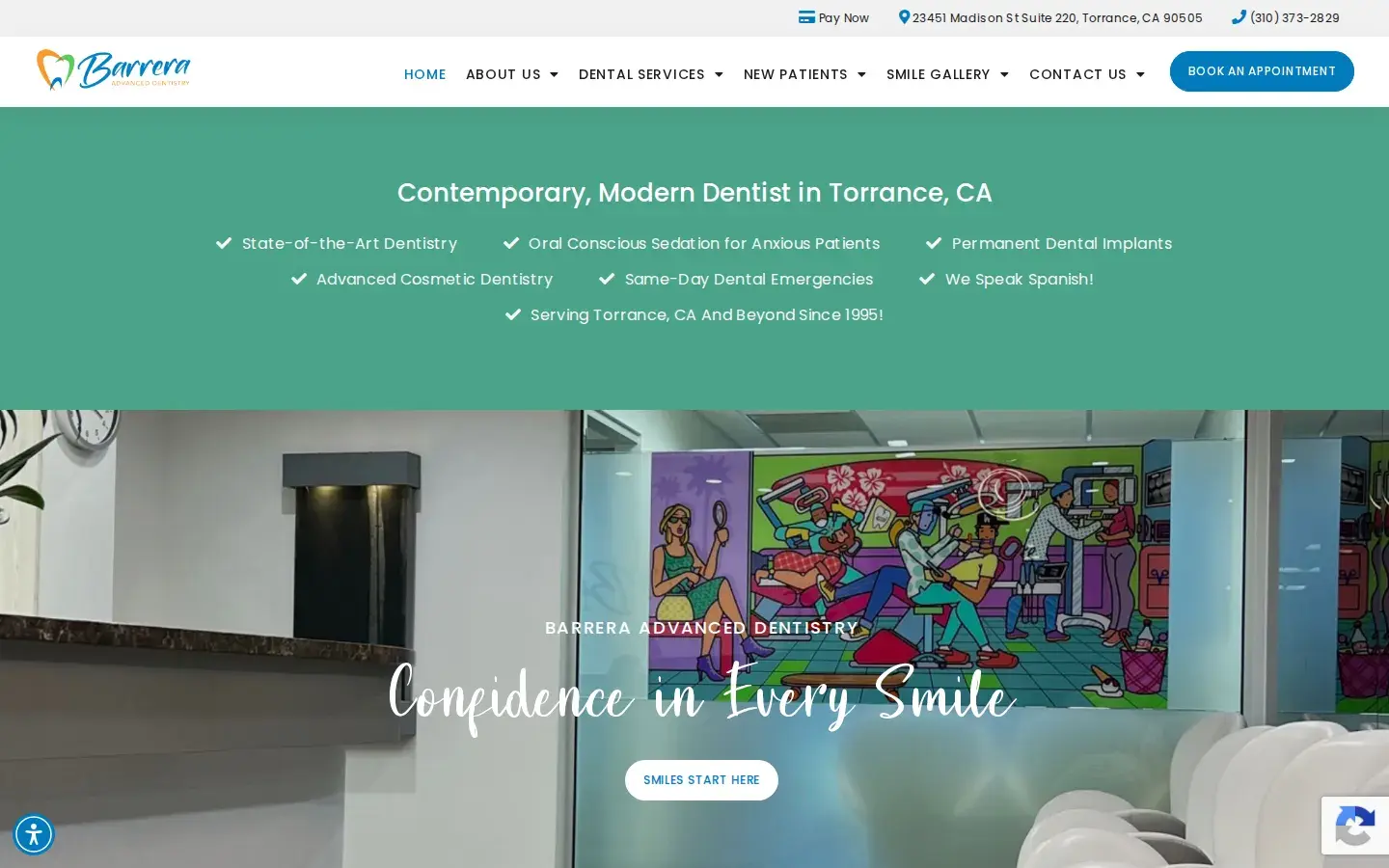 Homepage preview of Adriana Barrera DDS Comprehensive, Cosmetic & Implant Dentistry