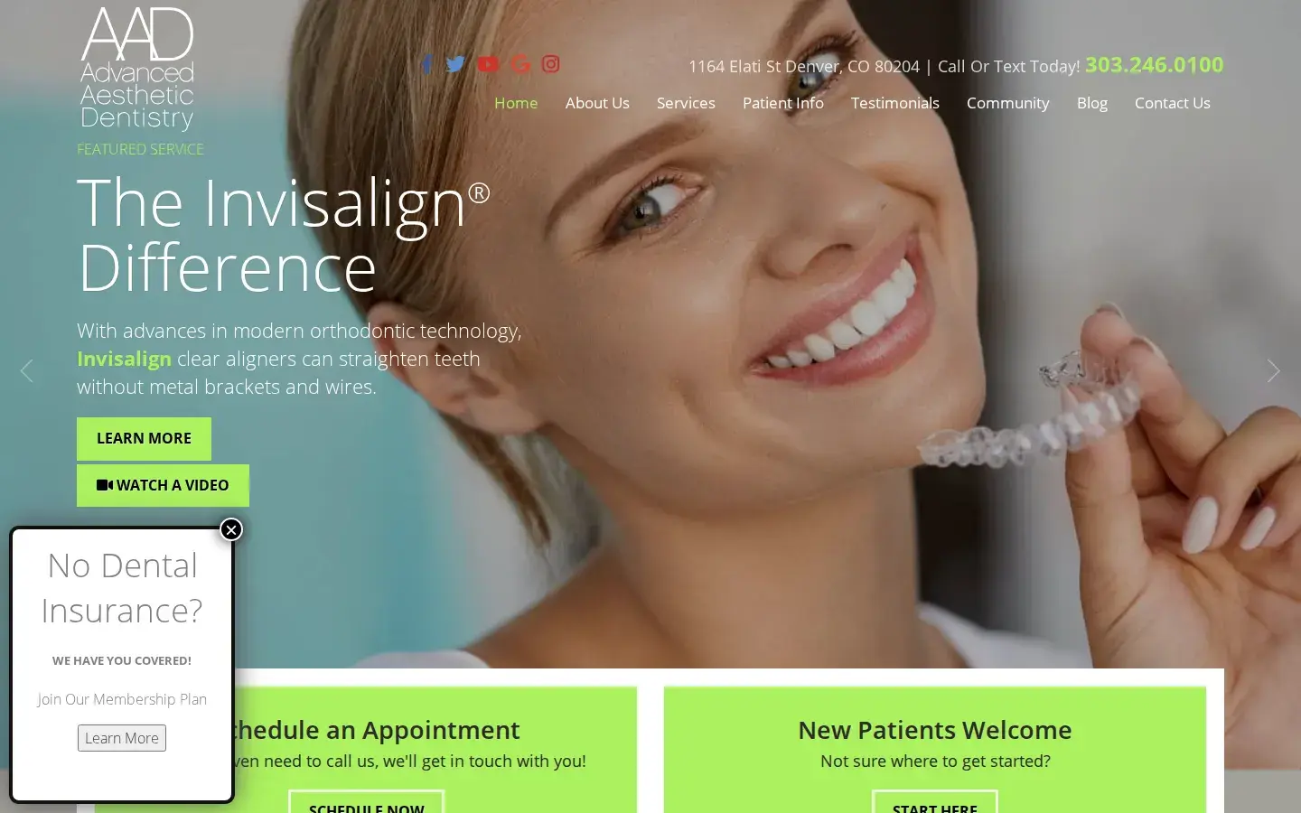 Homepage preview of Advanced Aesthetic Dentistry