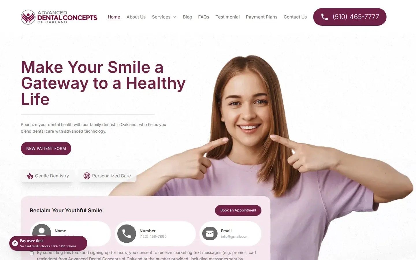 Homepage preview of Advanced Dental Concepts