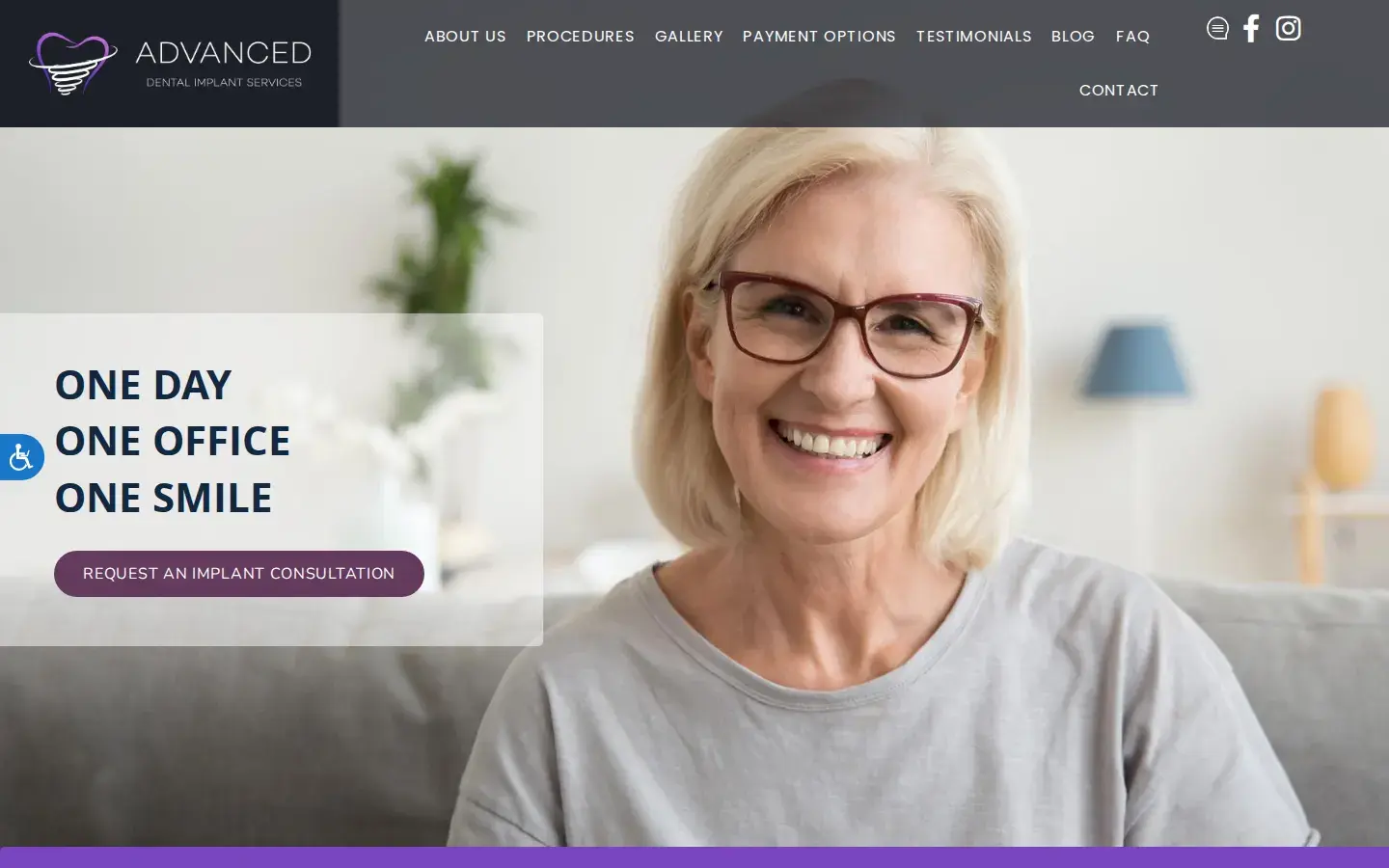 Homepage preview of Advanced Dental Implant Services